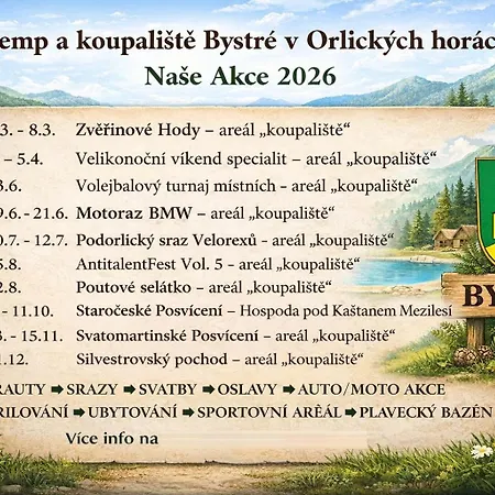 Kamp alanı Agawa V Arealu Koupaliste V Orlickych Horach